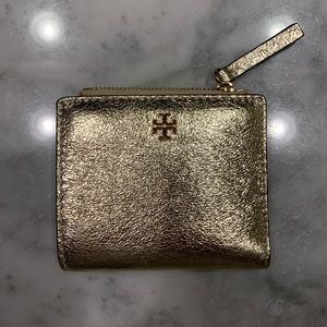 Gold Tory Burch wallet